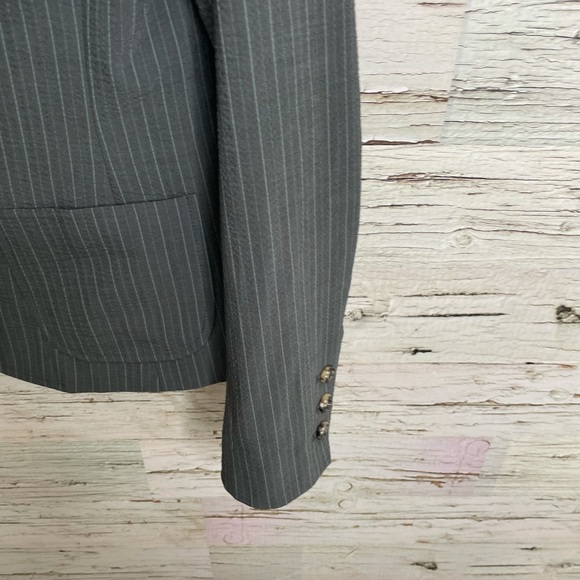 Theory textured wool pinstripe Jovanna TS blazer - Picture 3 of 12